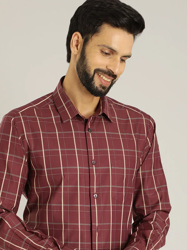 Men Checked Full Sleeve Cotton Shirt