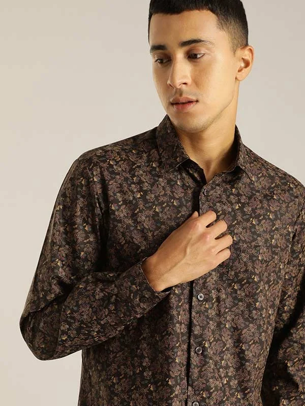 Men Printed Full Sleeve Cotton Blend Shirt