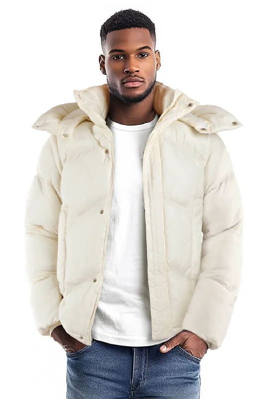 Men's Down Coat - White