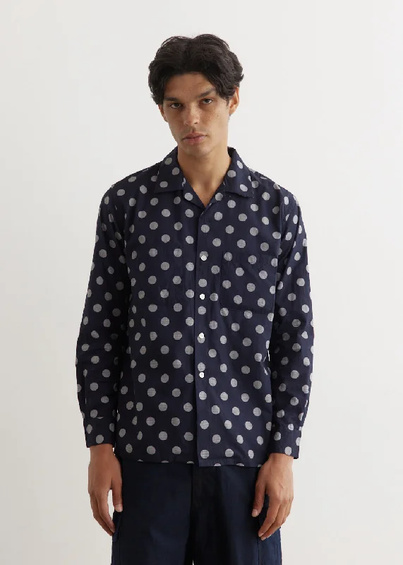 Open Dot Print Shirt