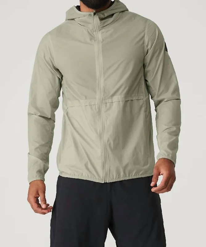 Repeat Running Jacket In Limestone