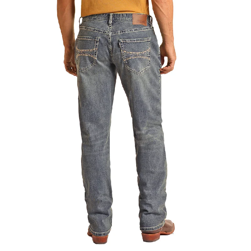 "Light wash" Relaxed Fit Stackable Bootcut Hooey Jeans