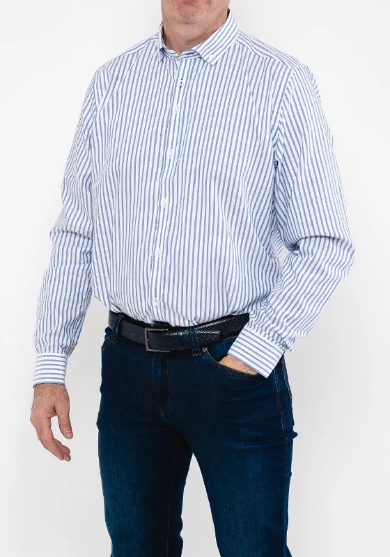 Andre Cadiz Stripe Shirt, Blue