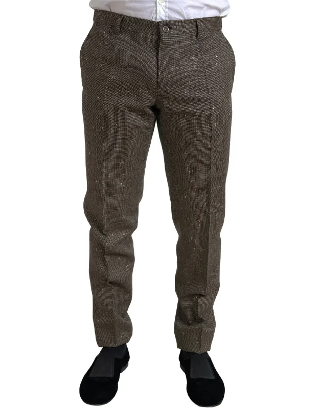 Dolce & Gabbana Elegant Skinny Wool Chino Men's Pants