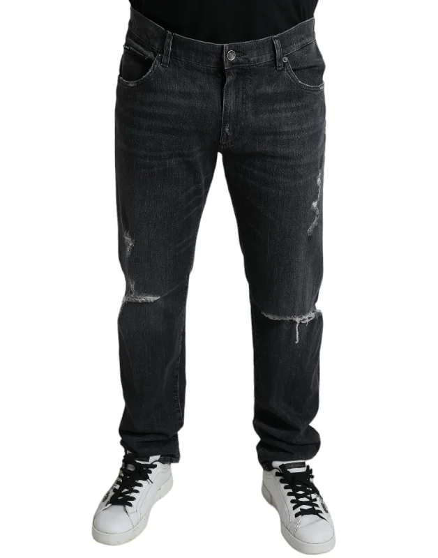 Dolce & Gabbana Elegant Slim Fit Tatte blue Men's Jeans