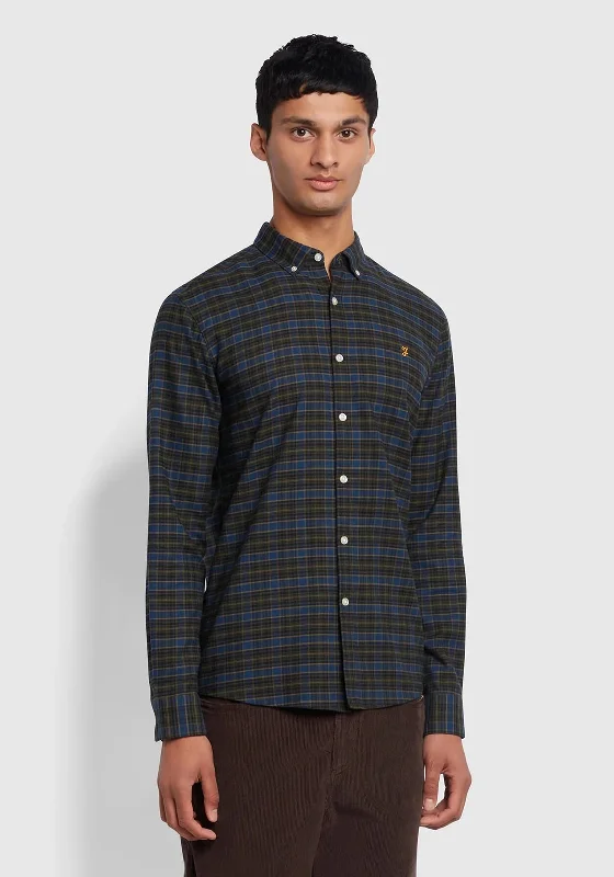 Farah Fraser Check Shirt, Evergreen