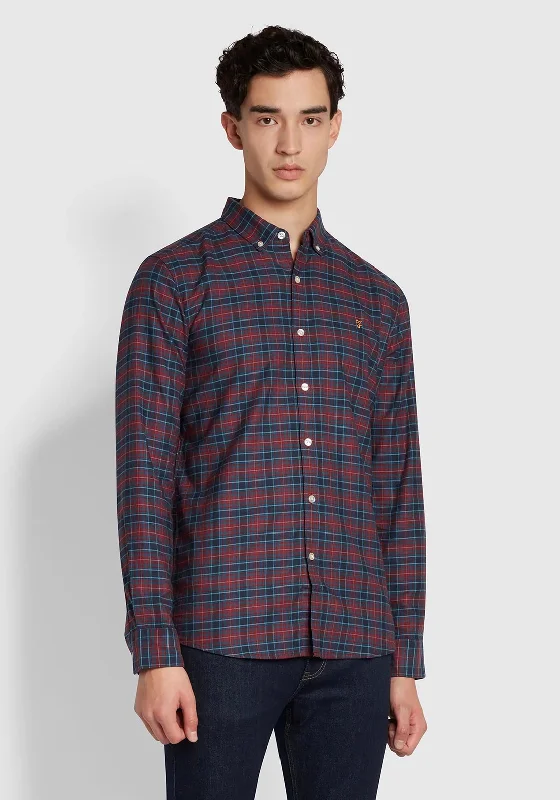 Farah Fraser Check Shirt, True Navy