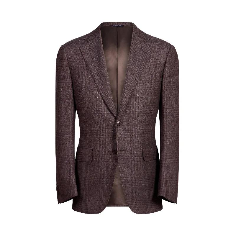 HENRY SARTORIAL HERITAGE Cashmere Blend Blazer BROWN CHECK REG