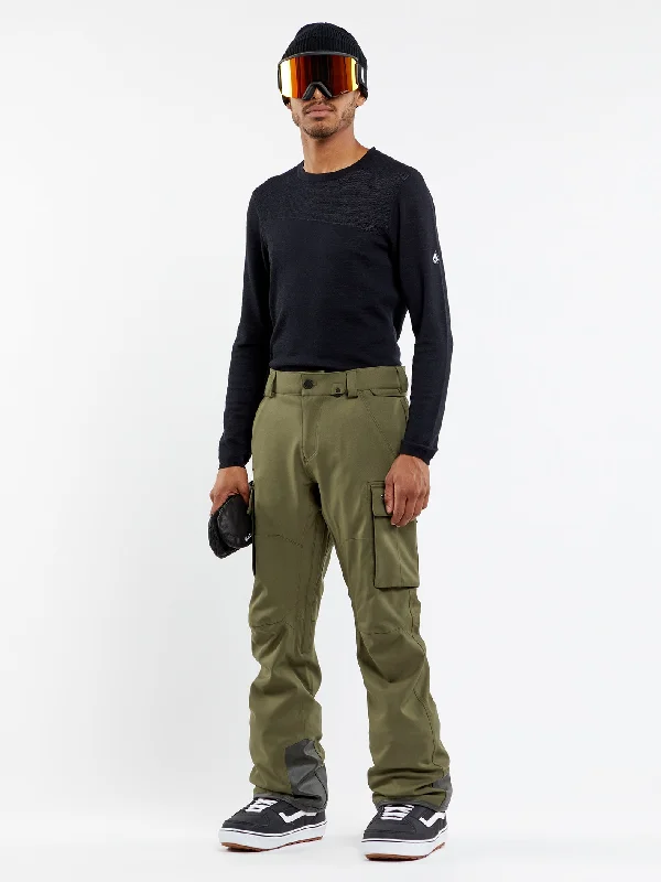 Mens New Articulated Pants - Military