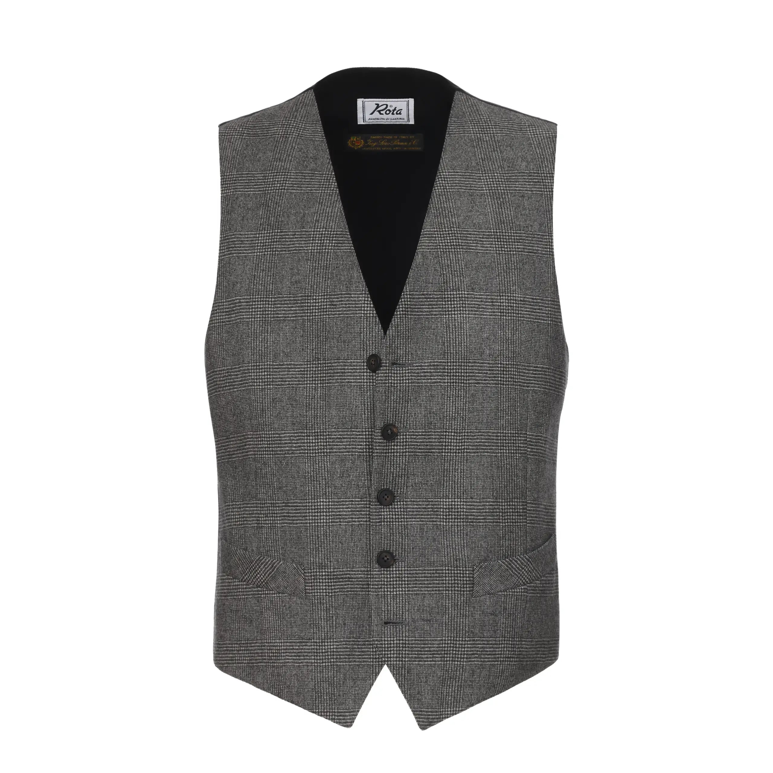 Classic Wool and Cashmere Waistcoat in Grey