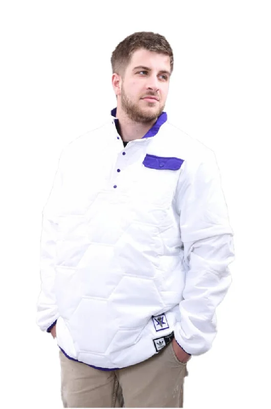 Adidas Hardies Jacket White/Purple  EA2232 Men's