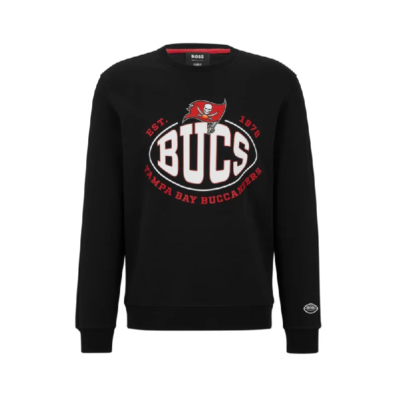 BOSS x NFL cotton-blend sweatshirt with collaborative branding