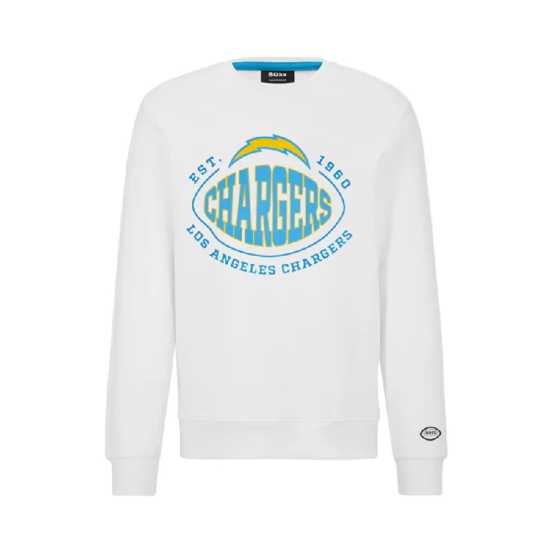 BOSS x NFL cotton-blend sweatshirt with collaborative branding