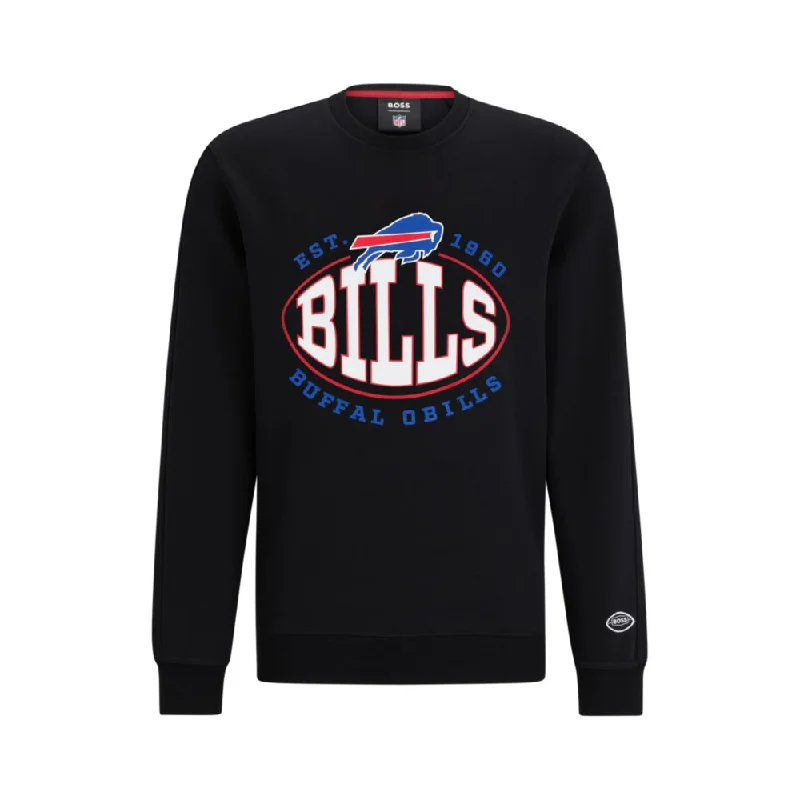 BOSS x NFL cotton-blend sweatshirt with collaborative branding