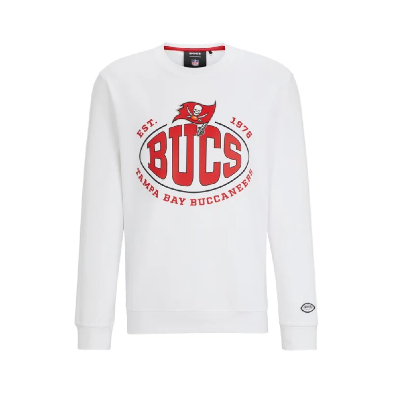 BOSS x NFL cotton-blend sweatshirt with collaborative branding