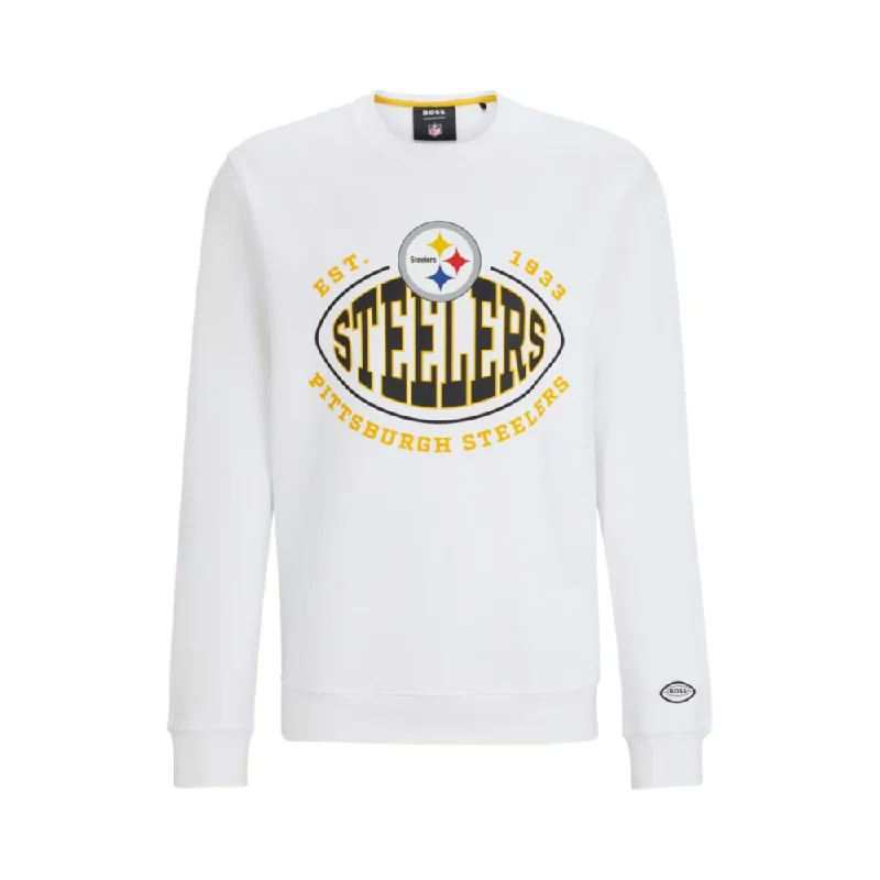 BOSS x NFL cotton-blend sweatshirt with collaborative branding