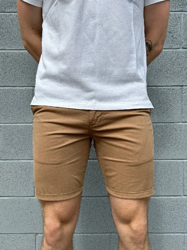 Hechter - Lucas Stretch Cotton Short - Sand