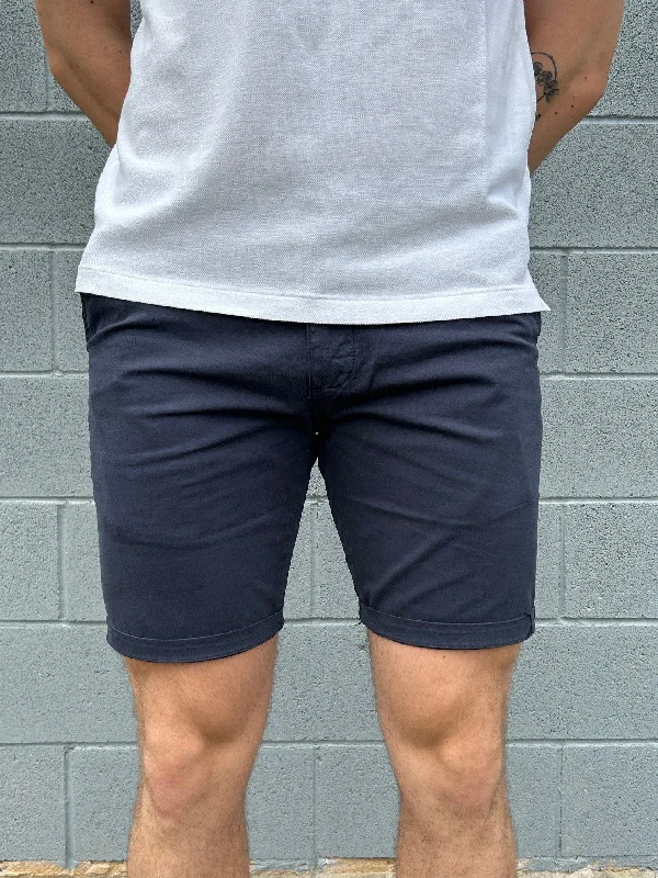 Hechter - Lucas Stretch Cotton Short - Navy