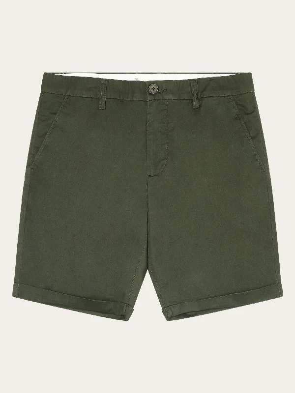 CHUCK regular chino poplin shorts - Forrest Night