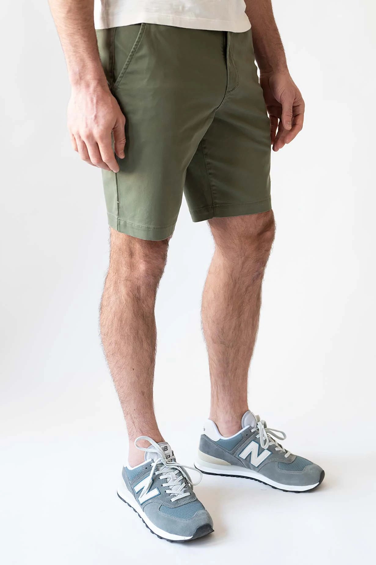 Devil Dog 9 inch Shorts -Stretch Twill In Olive