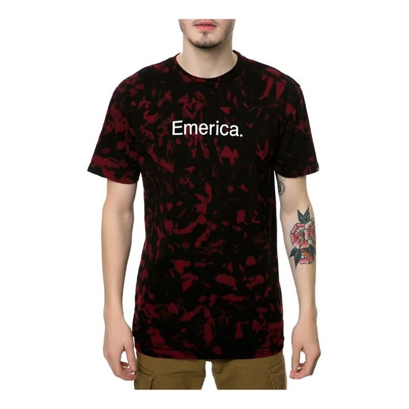 Emerica. Mens Pire Emerica 12.1 Dye Graphic T-Shirt, Red, Small