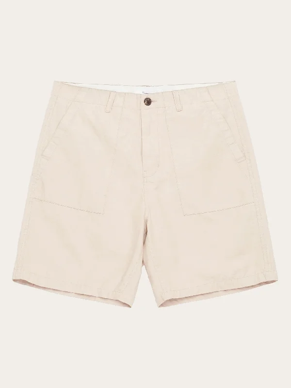 FLINT wide slub yarn shorts - GOTS/Vegan - Light feather gray