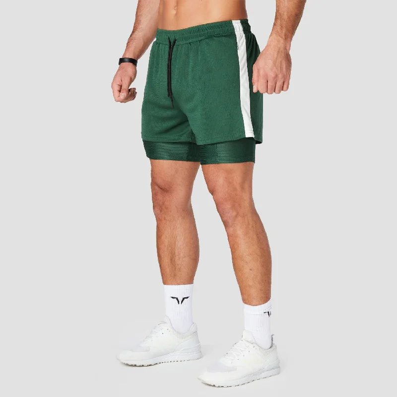 Hybrid Performance 2-in-1 Shorts - Green