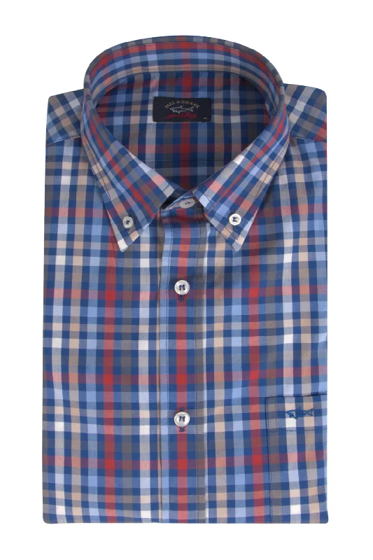 Paul & Shark Cotton Poplin LS Shirt Check