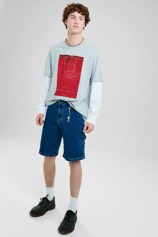 Short en jeans charpentier - Homme