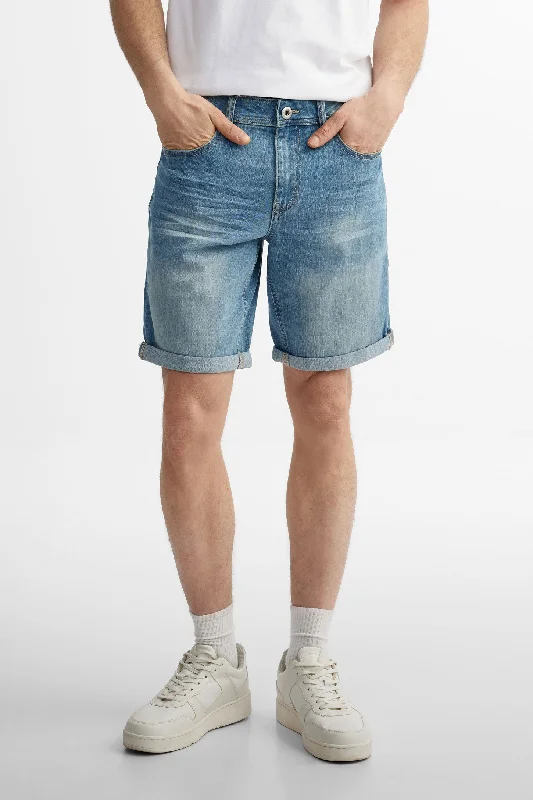 Short en jeans coupe régulière - Homme