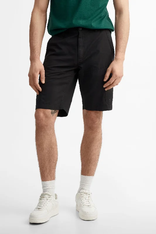 Short jogger cargo en popeline - Homme