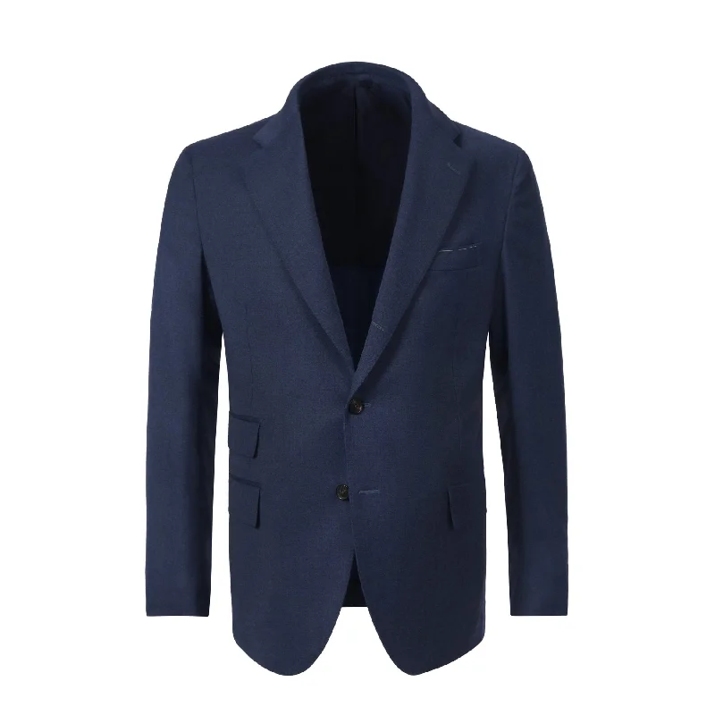 Single-Breasted Classic Virgin Wool Suit in Blue. Exclusively Made for Sartale