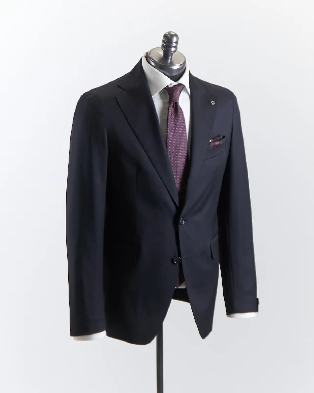 Navy Soft Structured Solid Suit