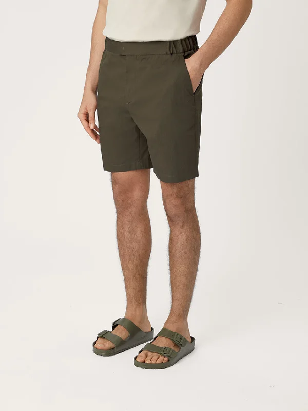 The 12 Shorts 9" || Khaki | Stretch Cotton