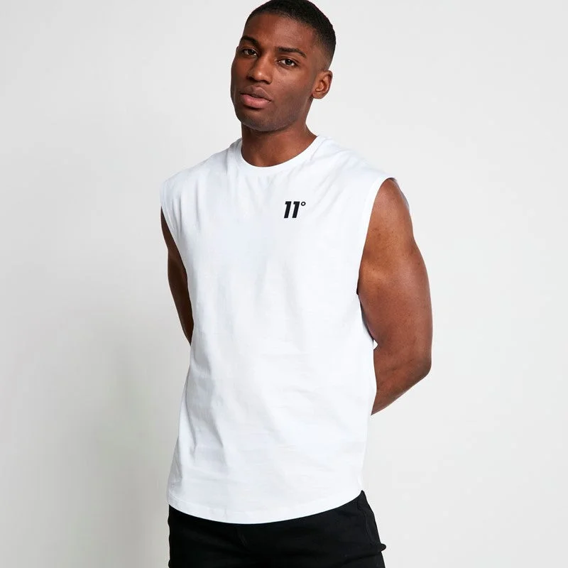 Core Cut Off T-Shirt - White