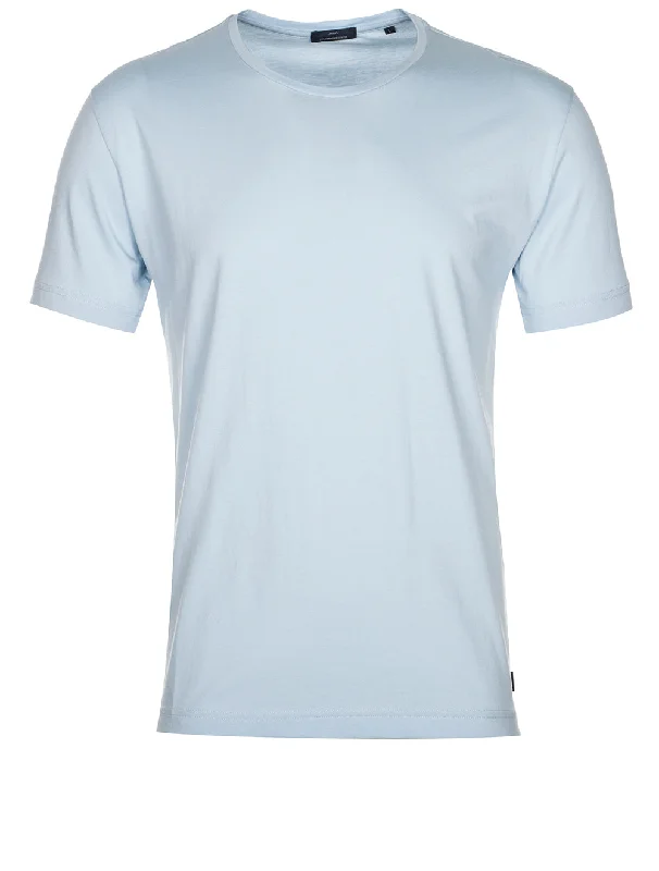 Pima Cotton T Shirt Blue