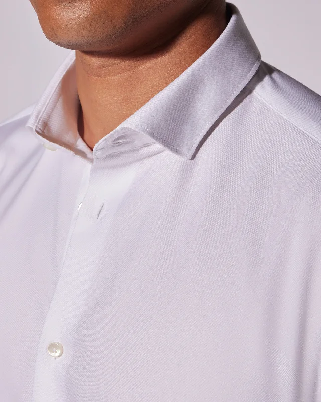 Luthai Wrinkle-Free Bold Twill Shirt - White