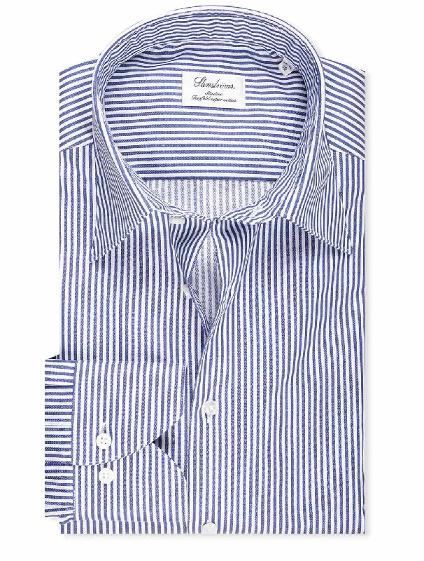 Slimline Blue Striped Shirt