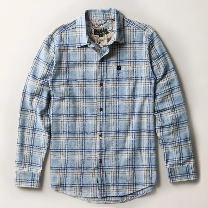 Men's Every Day Flannel Shirt- Sky Blue