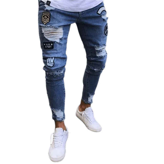 Men Jeans With Patches