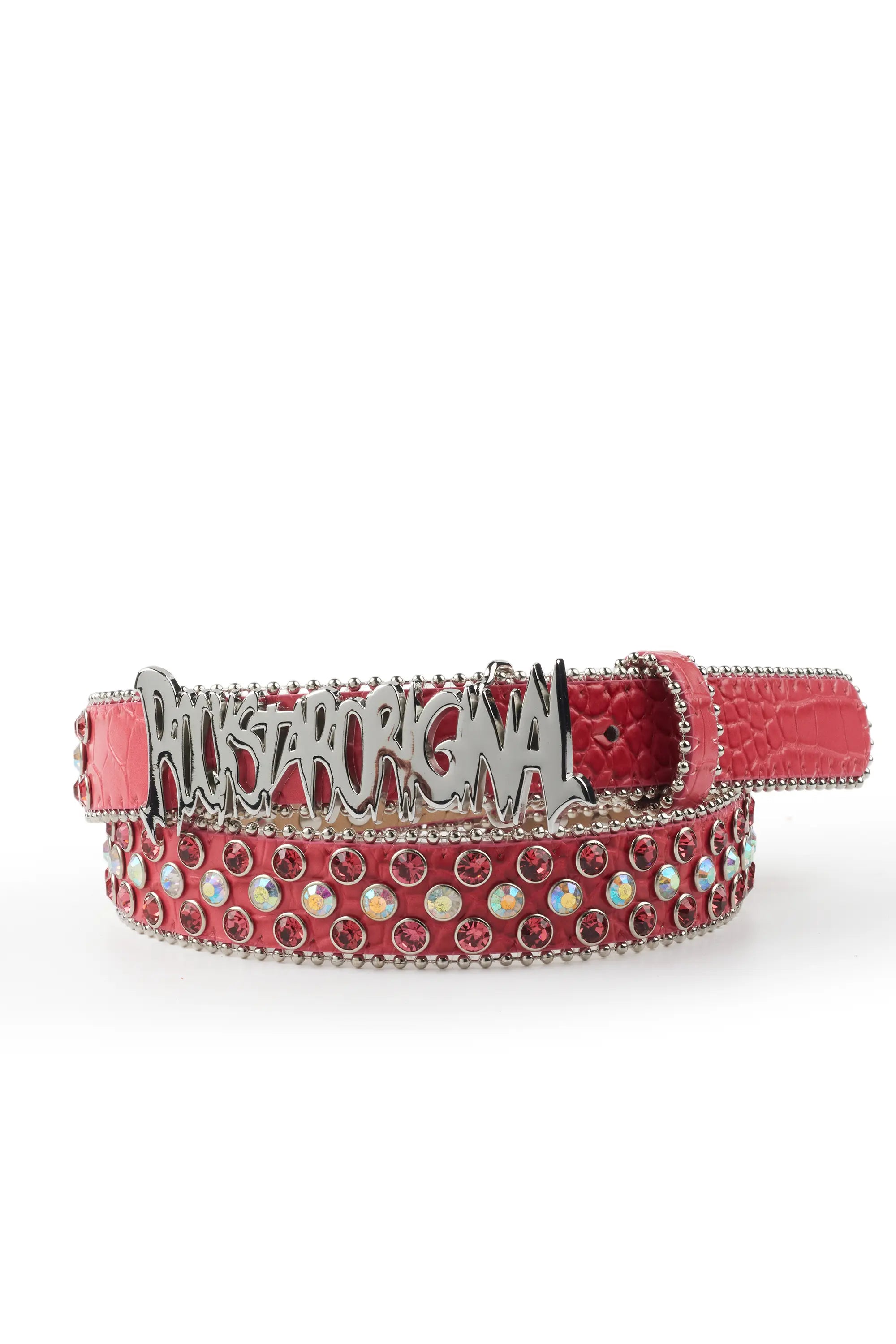 Sammy Pink Rhinestone Belt