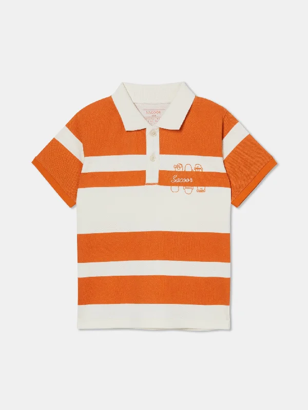 Retro Stripped Polo Shirt